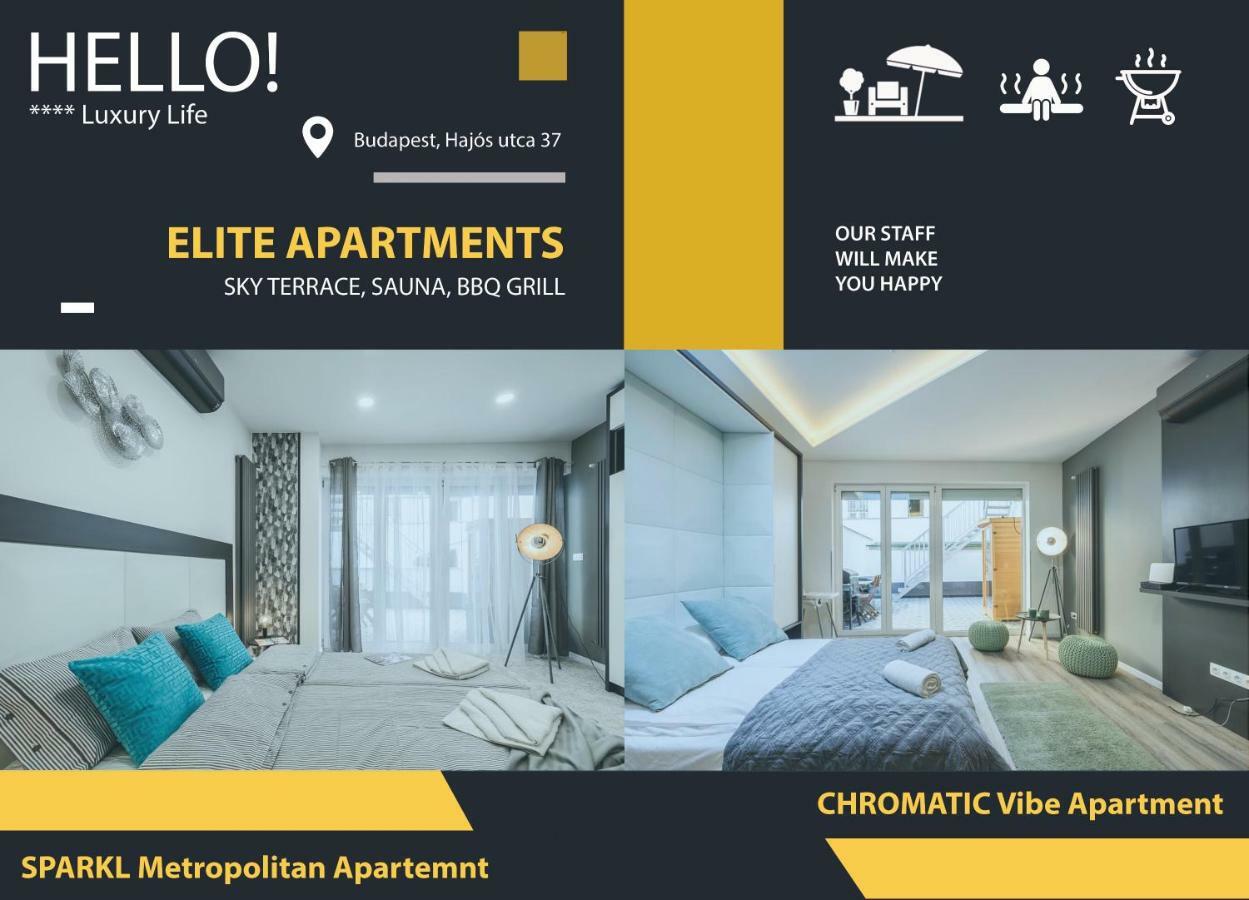 Bpr Elite Apartments - Sky Terrace Budapest Ngoại thất bức ảnh